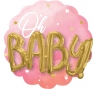 Folinis balionas 3D "Oh baby", rožinis (71 cm)