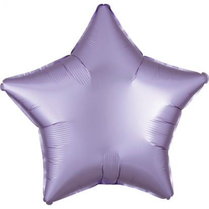 Folinis balionas "Alyvinė žvaigždė", matinis (48 cm)  
