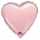 Folinis balionas ant pagaliuko "Rožinė širdelė" (13x12 cm)