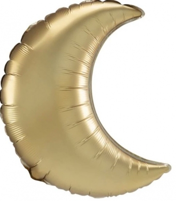 Folinis balionas "Auksinis mėnulis", matinis (43 cm)