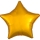 Folinis balionas "Aukso žvaigždė" (43 cm)
