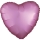 Folinis balionas "Avietinė širdis", matinis (43 cm)
