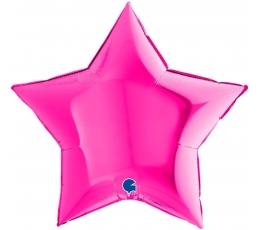 Folinis balionas "Avietinė žvaigždė" (91 cm)