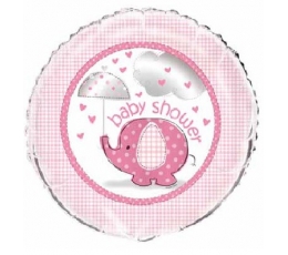 Folinis balionas "Baby shower/mergaitė" (45cm.)