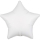 Folinis balionas "Balta žvaigždė" (43 cm)