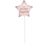 Folinis balionas "Birthday Princess" su pagaliuku (46 cm)