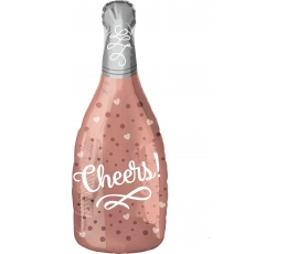 Folinis balionas "Cheers Rose" (25x66 cm)