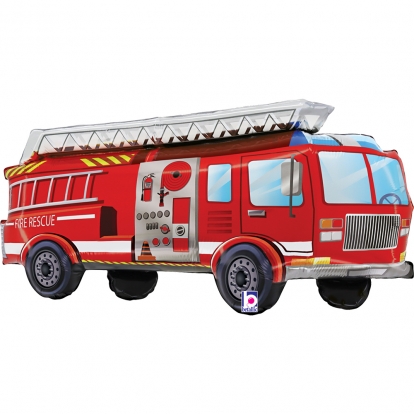 Folinis balionas "Gaisrininkų automobilis" (86 cm)