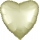 Folinis balionas "Gelsva širdis", matinis (43 cm)