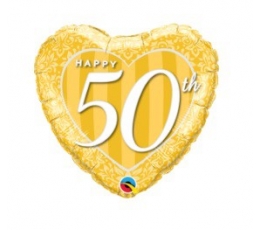 Folinis balionas "Happy 50 th" (46 cm)