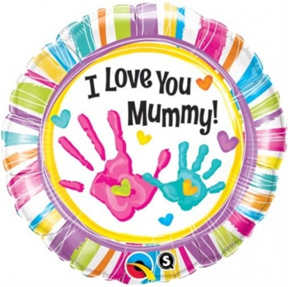 Folinis balionas "I love you mummy" (45 cm)