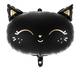 Folinis balionas "Juoda katė" (48 x 36 cm)