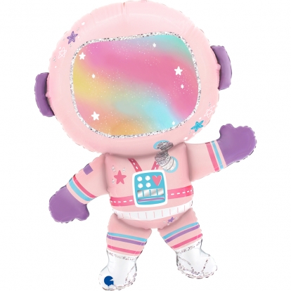Folinis balionas "Lady Astronaut" (54x69 cm)