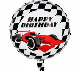 Folinis balionas "Lenktynių trasoje" (45 cm)    