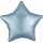 Folinis balionas "Melsva žvaigždė", matinis (48 cm)