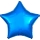 Folinis balionas "Mėlyna žvaigždė" (43 cm)