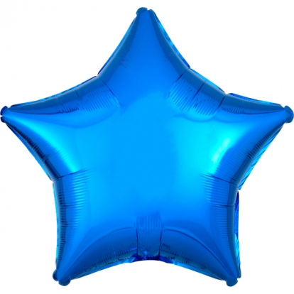 Folinis balionas "Mėlyna žvaigždė" (43 cm)