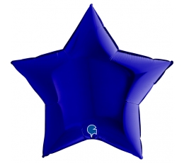 Folinis balionas "Mėlyna žvaigždė" (91 cm)