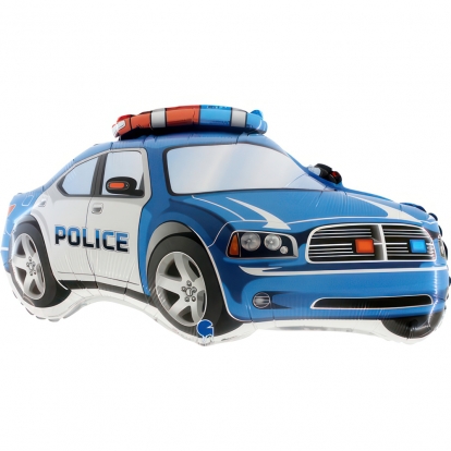 Folinis balionas "Mėlynas policijos automobilis" (71x38 cm)