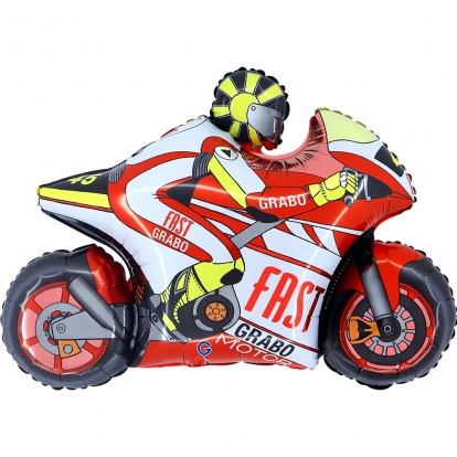 Folinis balionas "Moto lenktynės" (74 cm)