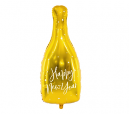 Folinis balionas "Naujųjų Metų šampanas" (32x82 cm)