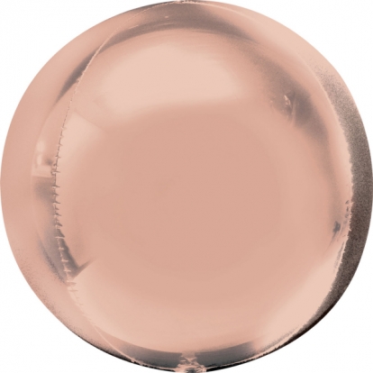 Folinis balionas-orbz, rožinis auksas (38 cm)