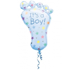 Folinis balionas pėdutė "It is a Boy!" (58 cm. x 82 cm.)