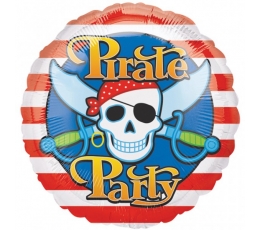 Folinis balionas "Piratų vakarėlis" (43 cm)