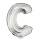 Folinis balionas-raidė "C" (41 cm)