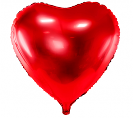 Folinis balionas "Raudona širdis" (45 cm)
