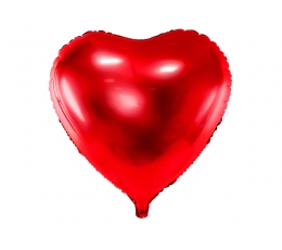 Folinis balionas "Raudona širdis" (61 cm)