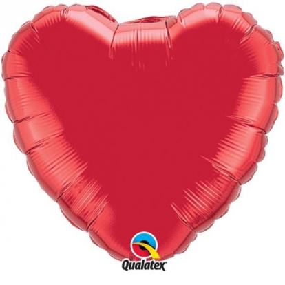 Folinis balionas "Raudona širdis" (91 cm)