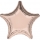 Folinis balionas "Rožinio aukso žvaigždė" (43 cm)