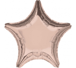 Folinis balionas "Rožinio aukso žvaigždė" (45 cm)