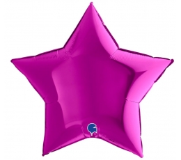 Folinis balionas "Ryškiai rožinė žvaigždė" (91 cm)