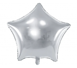 Folinis balionas "Sidabrinė žvaigždė" (48 cm)