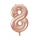 Folinis balionas-skaičius "8", rožinis auksas (85 cm)
