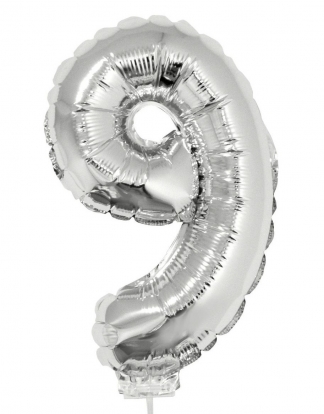 Folinis balionas "Skaičius 9" (16"41 cm.)