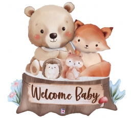 Folinis balionas "Welcome forest bay" (86 cm)