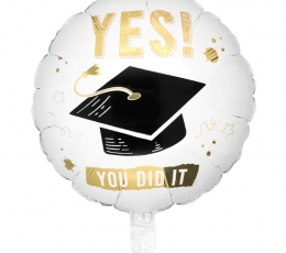 Folinis balionas "Yes! You did it" (45 cm)