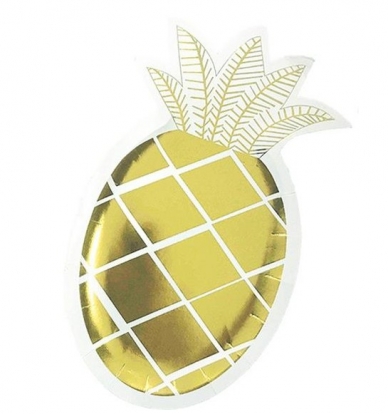 Forminės lėkštutės "Ananasas" (6 vnt./14x25 cm)