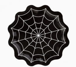 Forminės lėkštutės "Voratinklis" (6 vnt./23 cm)