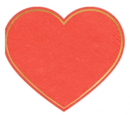 Forminės servetėlės "Širdis" (12 vnt.)