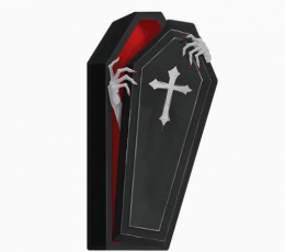 Forminės servetėlės "Vampyro karstas" (20 vnt./40x20 cm)