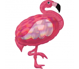 Forminis balionas "Flamingas", holografinis (71x83 cm)