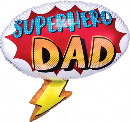 Forminis balionas "Superhero Dad" (68x66 cm)