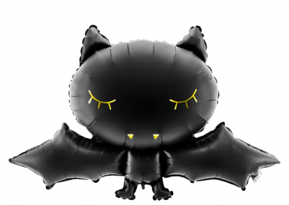 Forminis folinis balionas "Juodas šikšnosparnis" (80x52 cm)