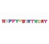 Girlianda "Happy Birthday", įvairiaspalvė (1,42 m)