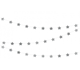 Girlianda "Sidabrinės žvaigždutės" (3,6 m)