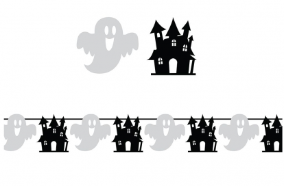 Girlianda "Vaiduoklių pilys" (3m)